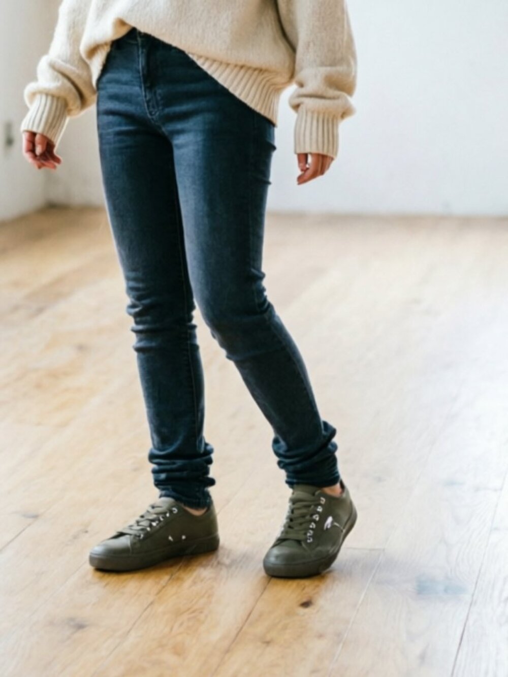 Superga 2750 Military Green Canvas Low-Top Sneakers